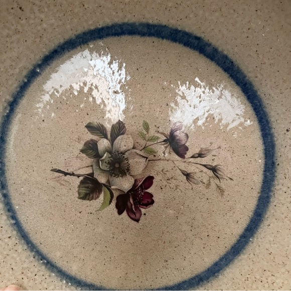 Vintage Monroe Salt Works Floral Blossom Print Pasta Plate - Picture 4 of 11